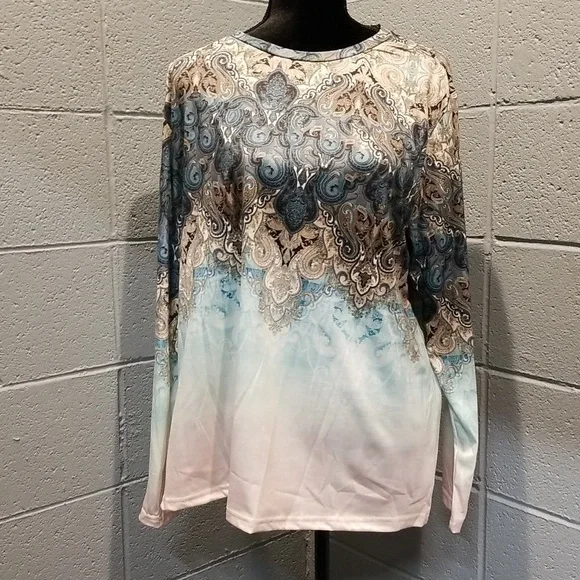 Ombre long sleeve top - Picture 1 of 4